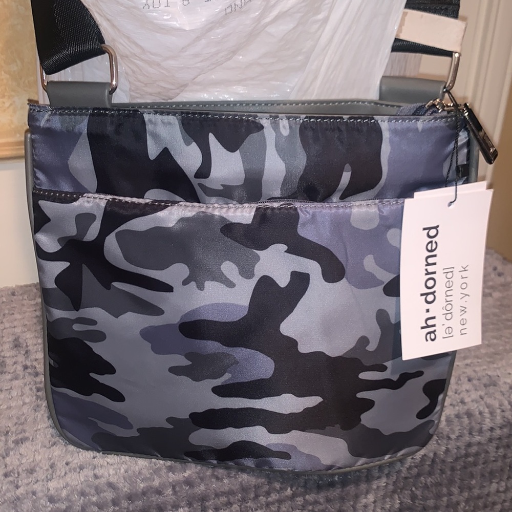 ah. adorned Camo crossbody